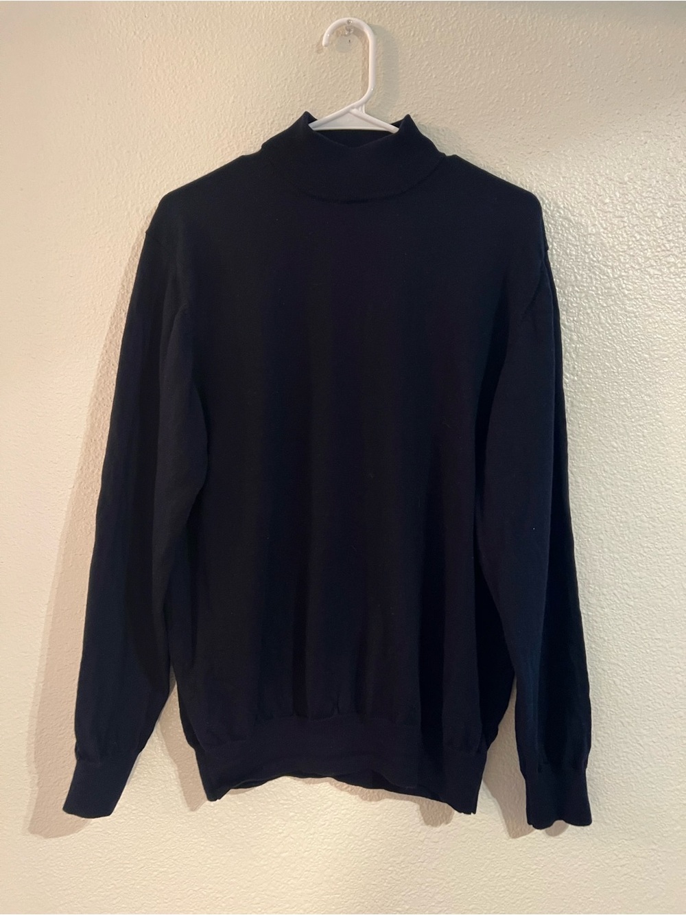 Paul Fredrick Black Turtleneck Sweater